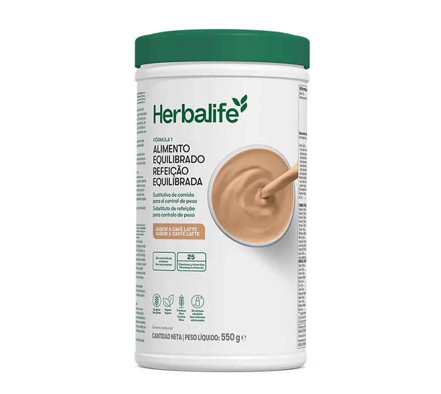 Fórmula 1 Herbalife® Café Latte – Refeição Equilibrada 550 g